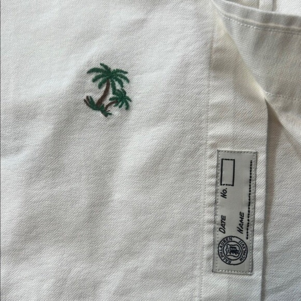 Ralph Lauren Palm Tree Print Button Down Shirt Short‎ Sleeve 1X - Picture 5 of 9